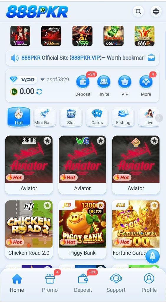888PKR Game APK Download Interface Page