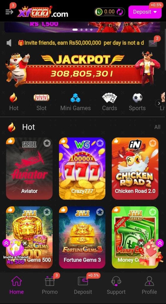 XF777 Game APK Download Interface Page