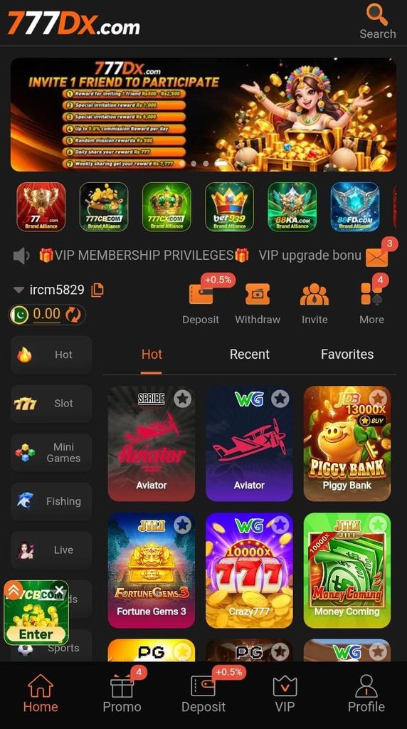 777DX Game APK Front Page